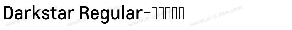 Darkstar Regular字体转换